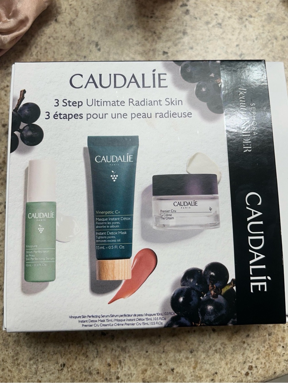 Caudalie’s Premier Cru collection -3 Step Ultimate Radiant Skin NWT (SEALED PKG)